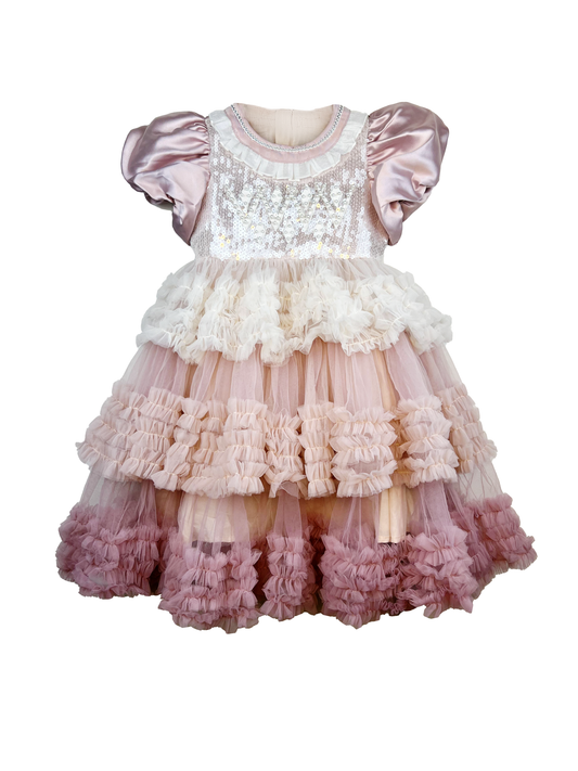 Sparkling Princess Ruffle Dress